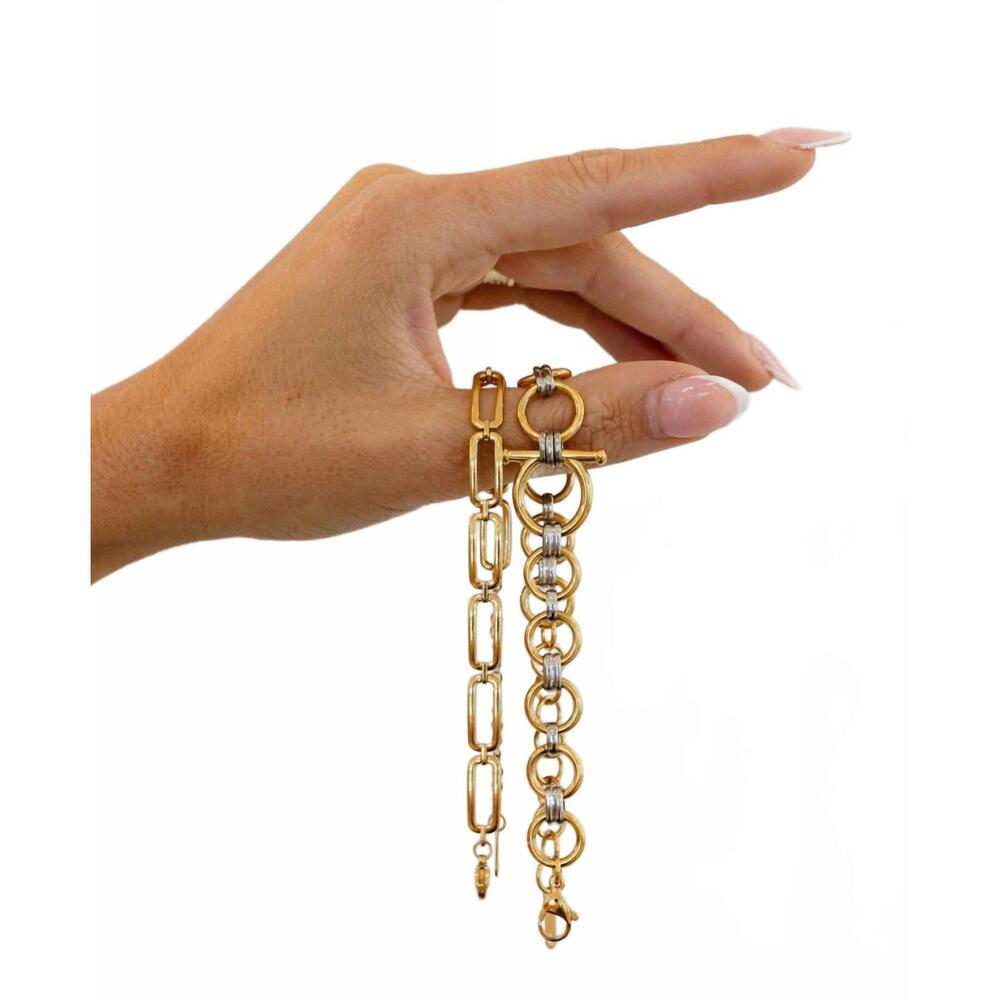 NEW CHANSUTTPEARLS jessica water resistant bracelet in gold